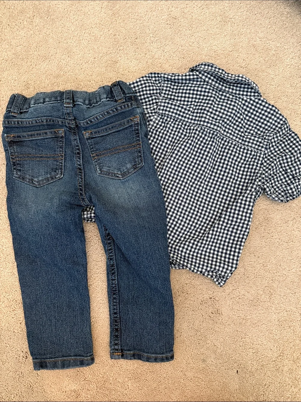 OKB ➡️ Navy Gingham Set